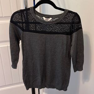 Lace Top Sweater